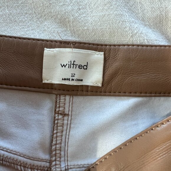 Aritzia Melina Straight Leg Faux Leather Pant - Picture 8 of 11